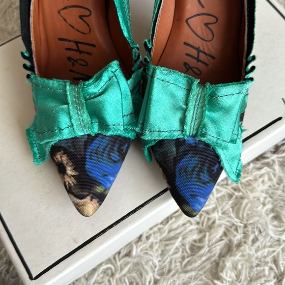 Lanvin x hm floral heels size US7 - Picture 4 of 10